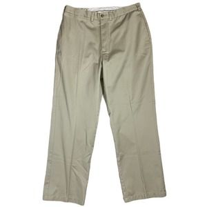 Orvis Mens Flat Front Chino Pants Size 36X30 Tan
